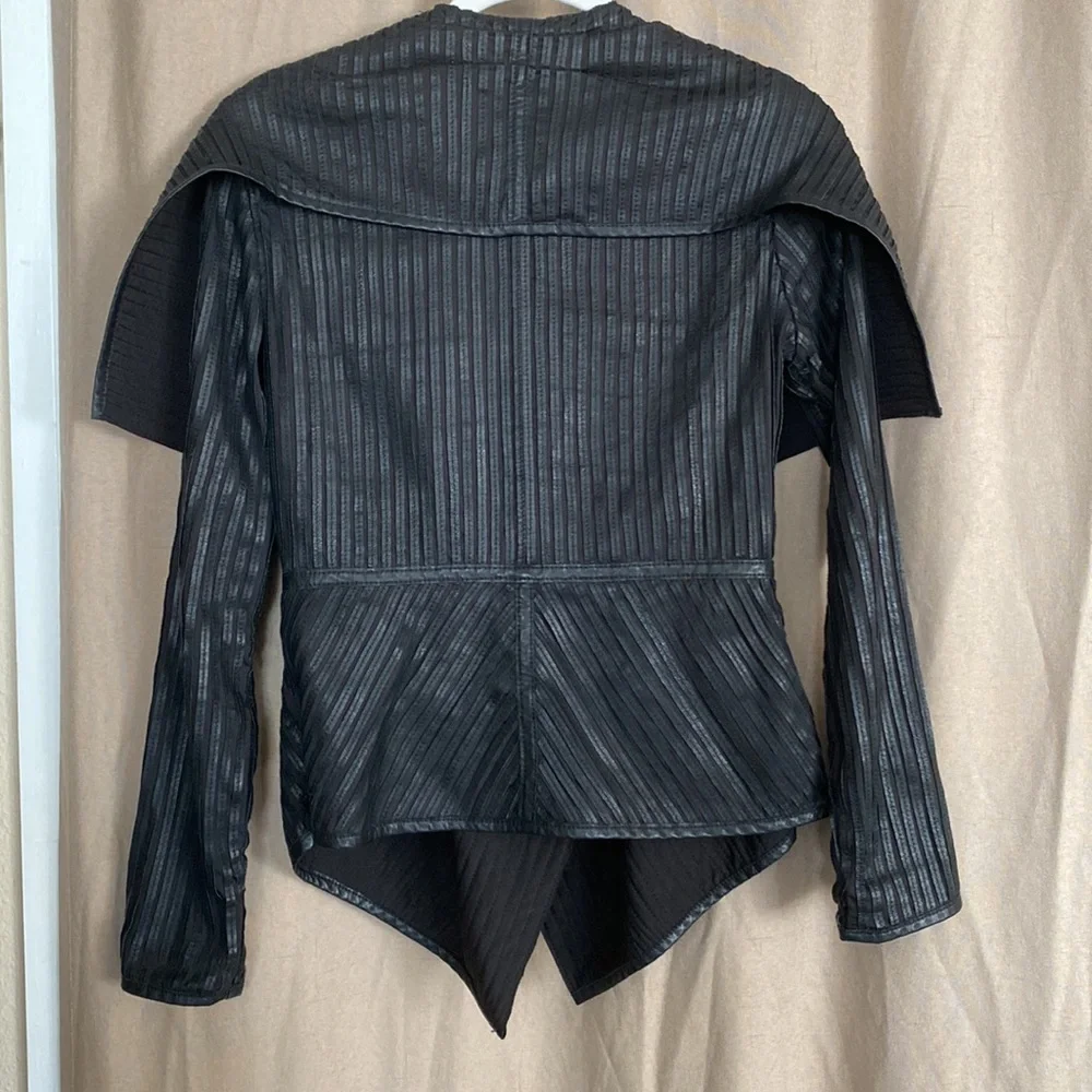 My Tribe Black Leather Jacket - Picture 2 of 16